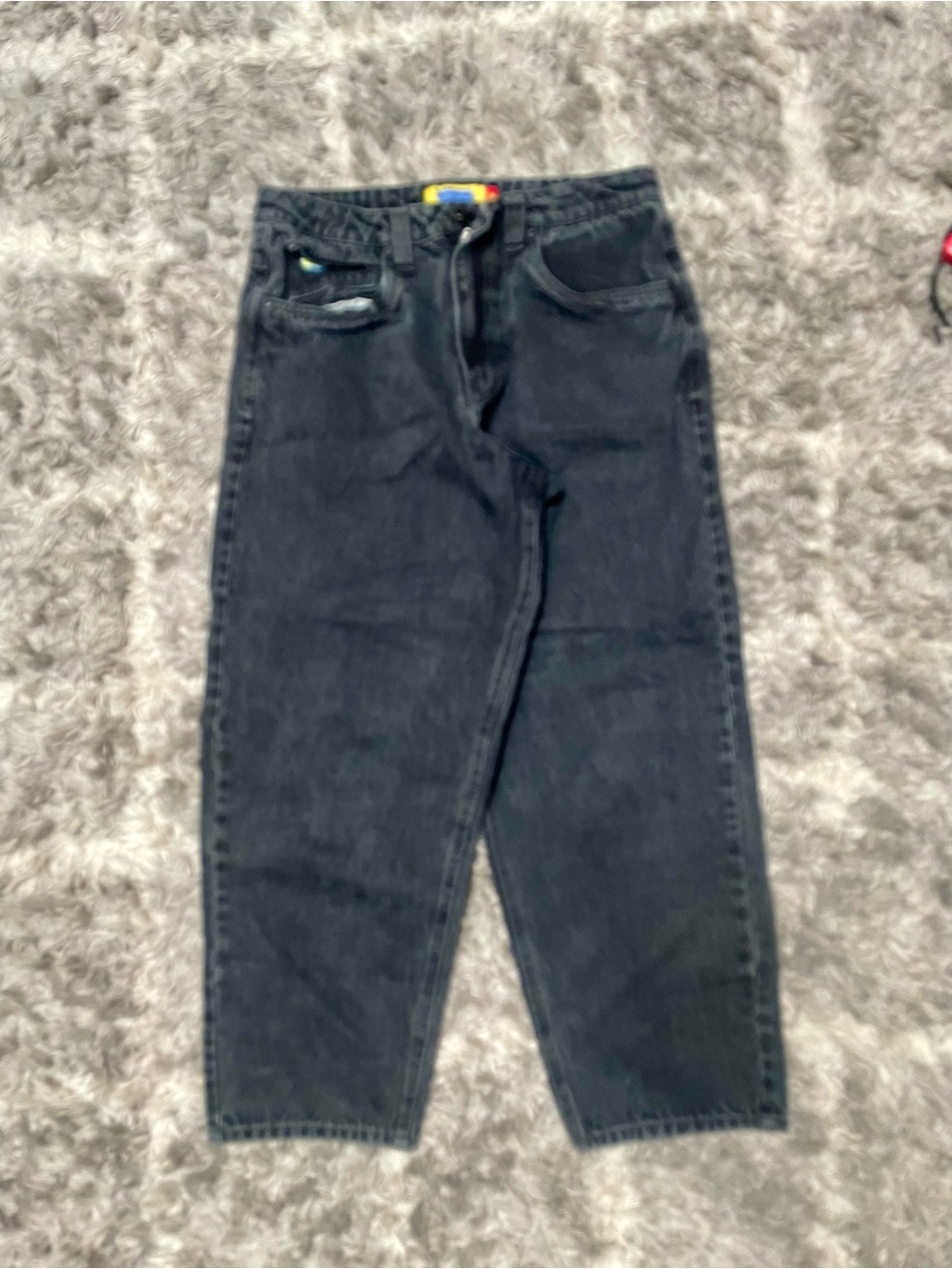 Empyre Black Washed Ultra Loose Fit Denim Jeans Size 30